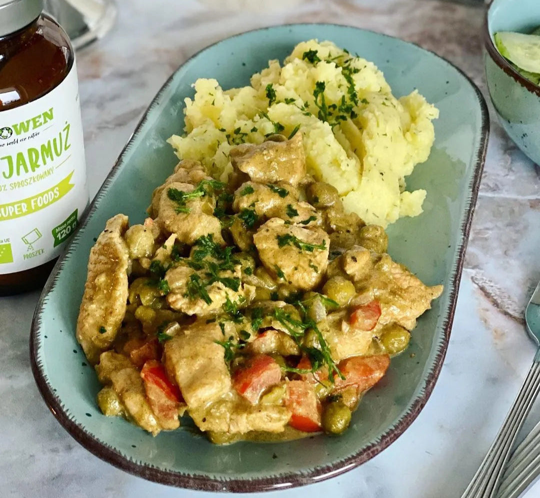 polędwiczki z jarmużem Biowen
Puree - zdjęcie poglądowe