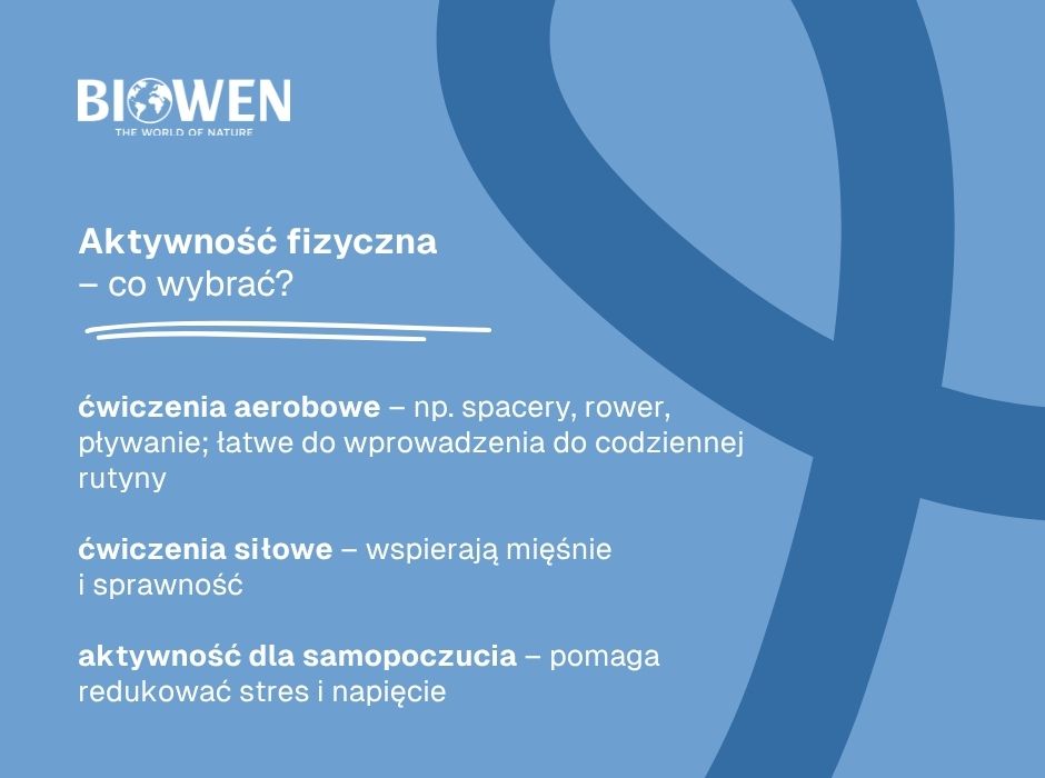 Aktywność fizyczna – co wybrać - infografika