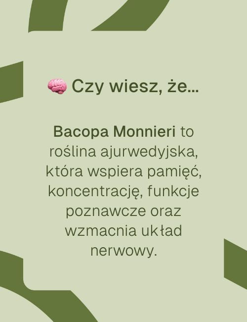 Grafika czy wiesz, że o bacopa monnieri