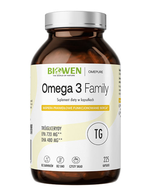 Omega 3 Family TG Biowen 225 kapsułek