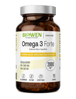 Omega 3 Forte Biowen – suplement diety z kwasami omega-3 EPA i DHA w kapsułkach, 90 kapsułek