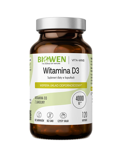Witamina D3 Biowen 120 kapsułek