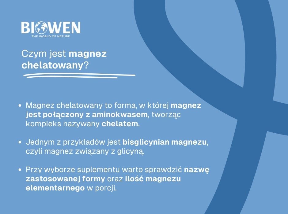 Czym jest magnez chelatowany - infografika