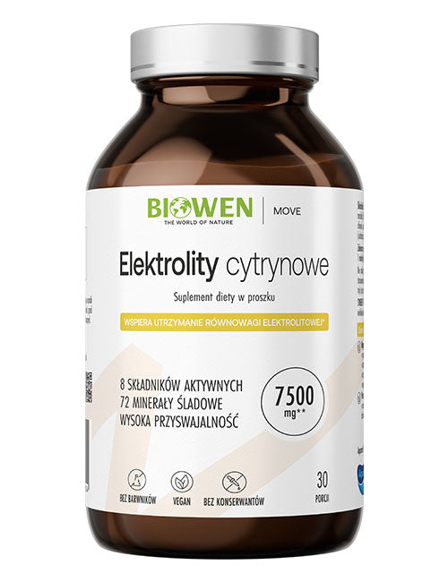 Elektrolity Cytrynowe Biowen 243 g proszek