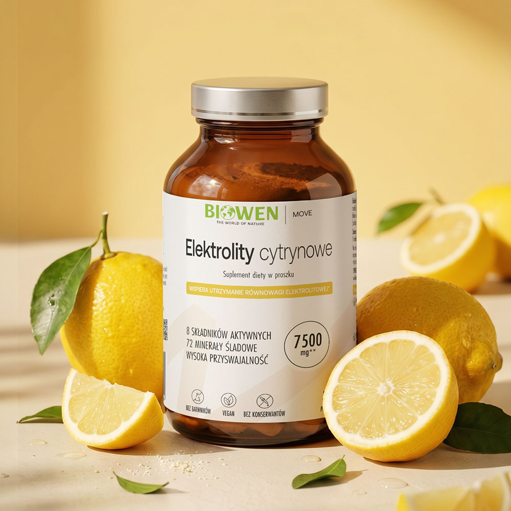 Elektrolity Cytrynowe Biowen 243 g proszek