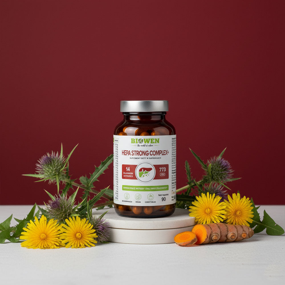Hepa strong complex+ suplement diety w kapsułkach Biowen 90 kapsułek 