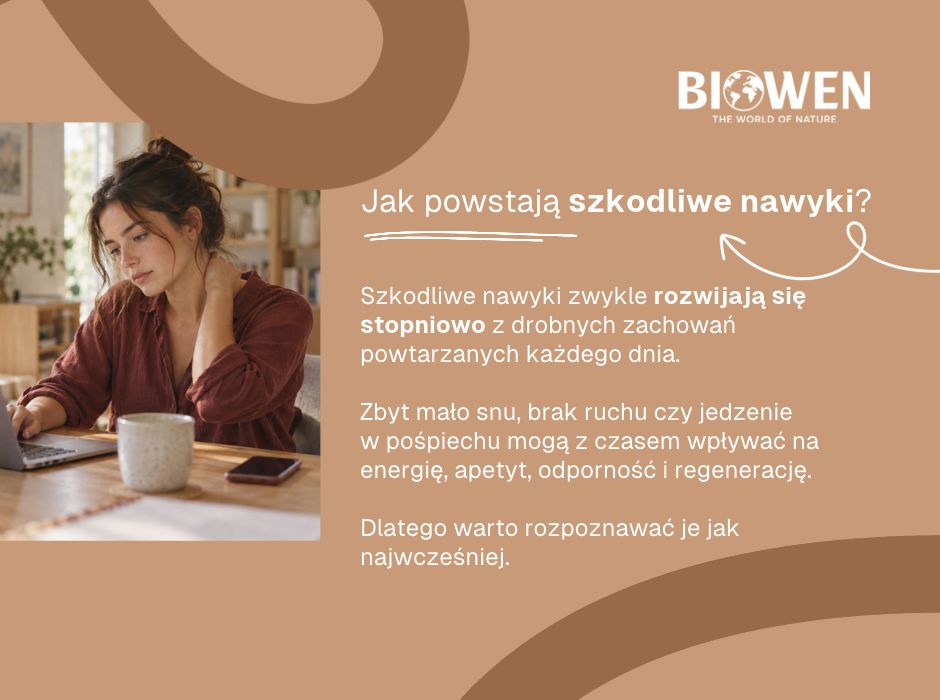 Jak powstają szkodliwe nawyki - infografika