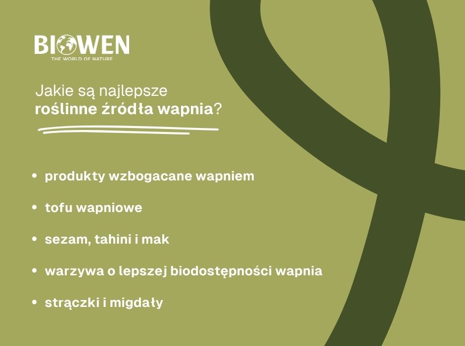Jakie są najlepsze roślinne źródła wapnia - infografika