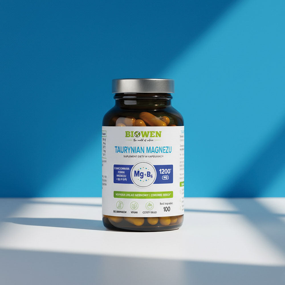 Taurynian magnezu + Witamina B6 Biowen