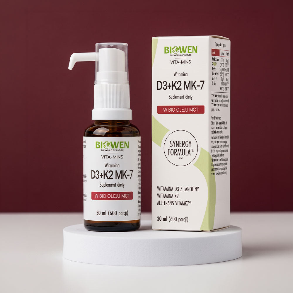 Witamina D3+K2 MK7 Biowen 30 ml krople