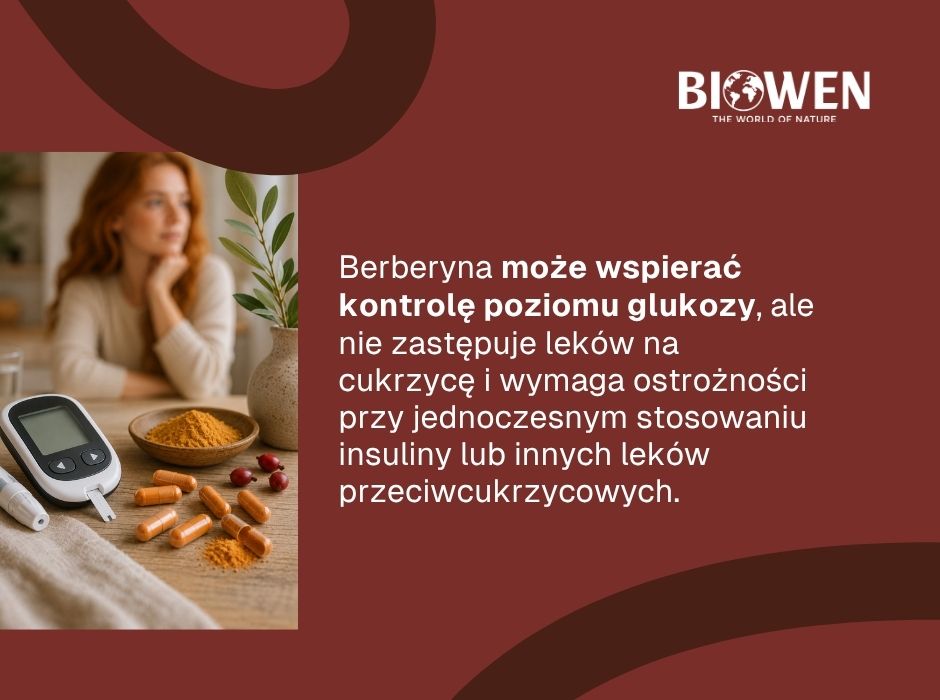 Berberyna a cukrzyca FAQ - infografika