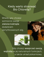 Grafika informacyjna kiedy warto stosować bio chlorellę