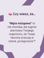 Grafika informacyjna czy wiesz że o mgle mózgowej