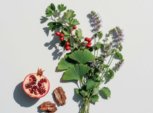 Składniki Cardiovita Complex+: Granat, Głóg, Ginkgo Biloba i inne zioła. Wsparcie dla serca i układu krążenia.