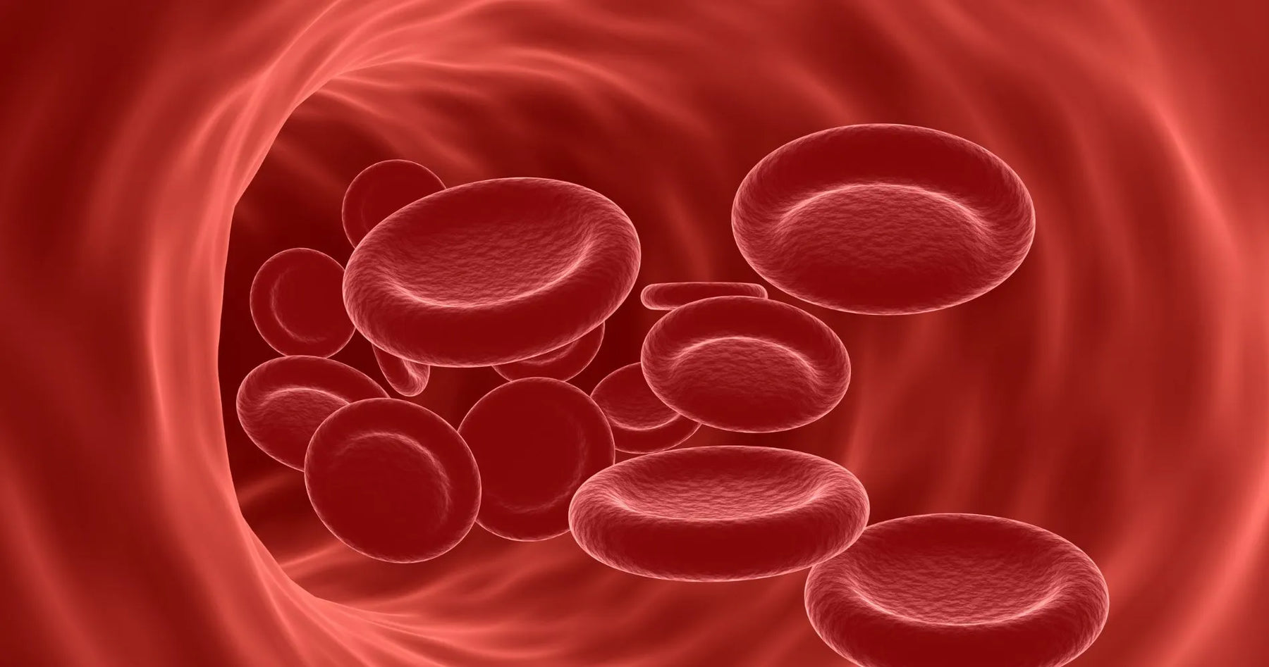 Czerwone krwinki w naczyniu krwionośnym – obraz ilustracyjny do artykułu o anemii.