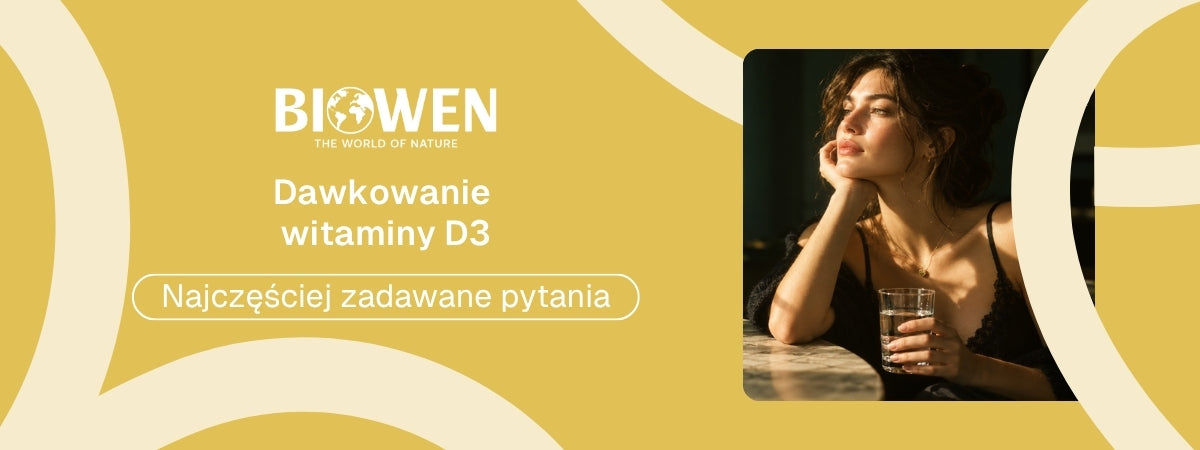 Dawkowanie 
witaminy D3 FAQ - obrazek poglądowy