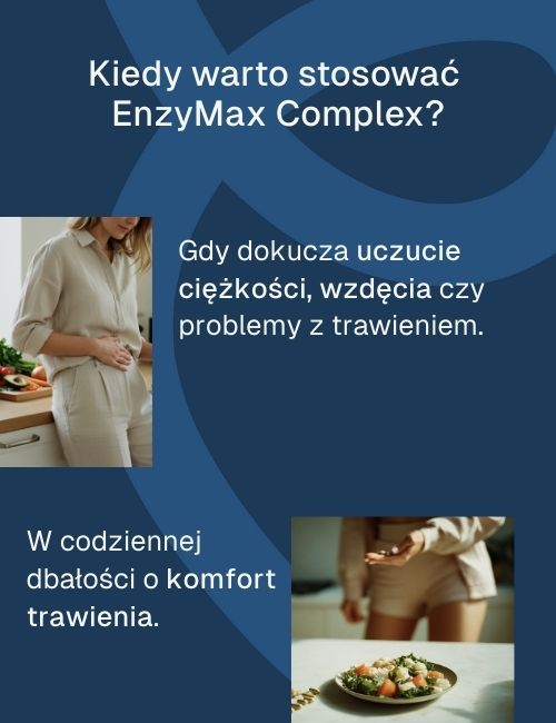 Grafika informacyjna kiedy warto stosować enzymax complex