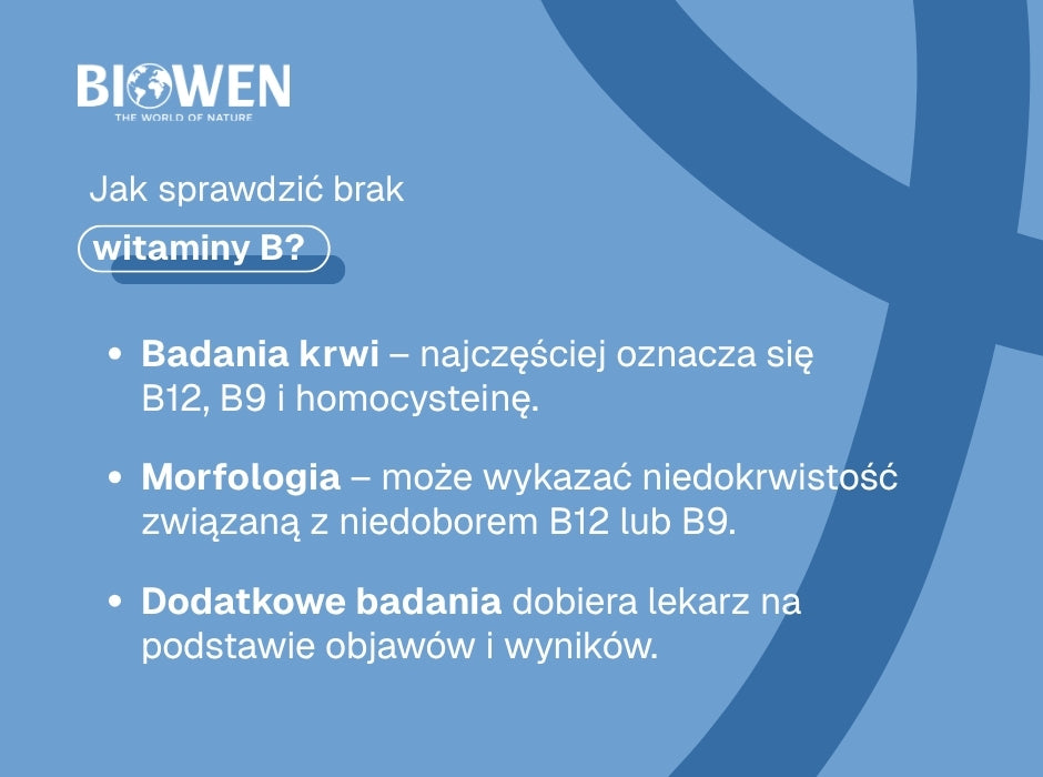 Jak sprawdzić brak witaminy B? - infografika
