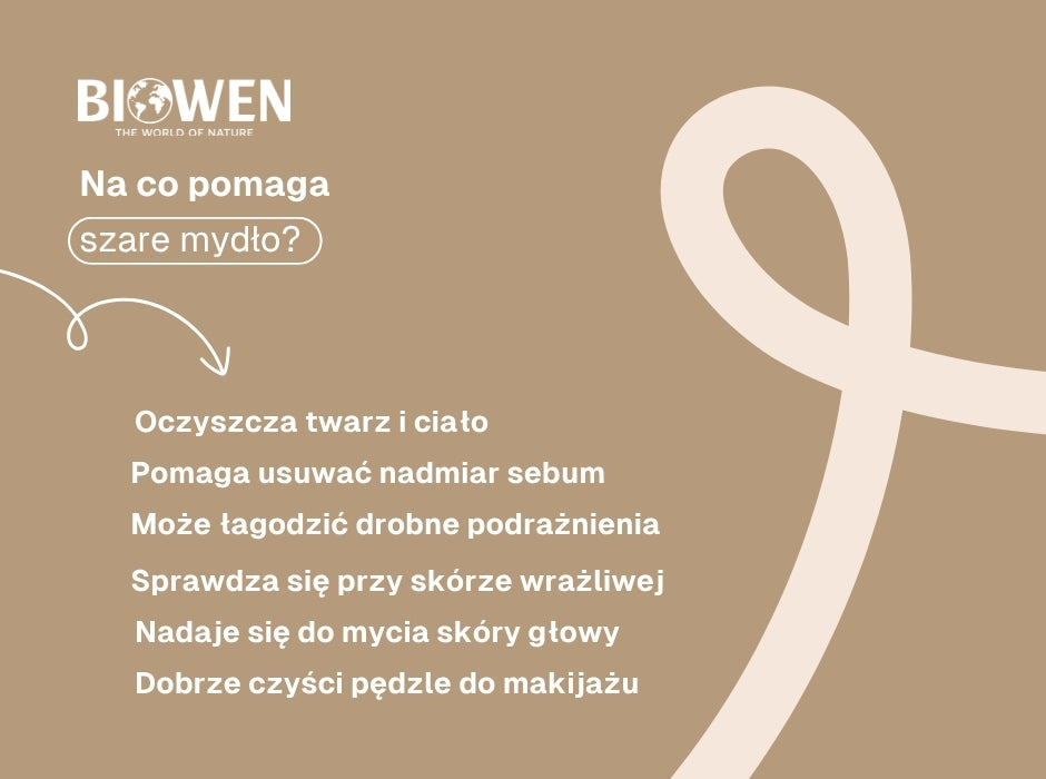 Na co pomaga szare mydło? - infografika