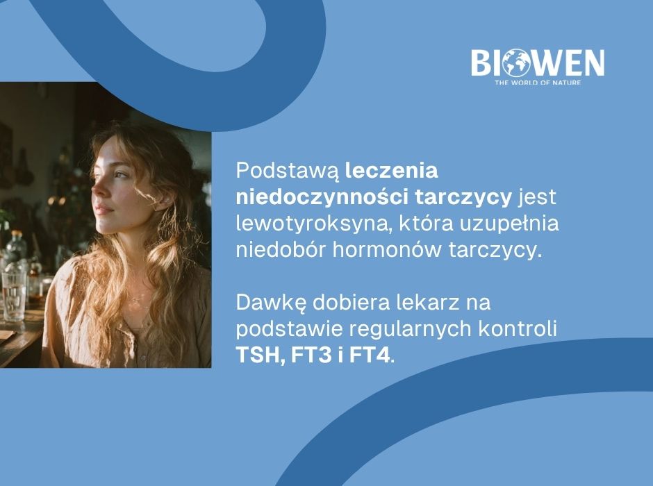 Niedoczynność tarczycy leczenie - infografika