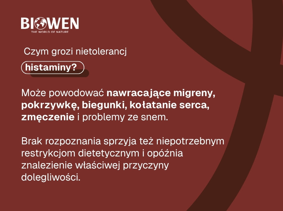 Czym grozi nietolerancja histaminy - infografika