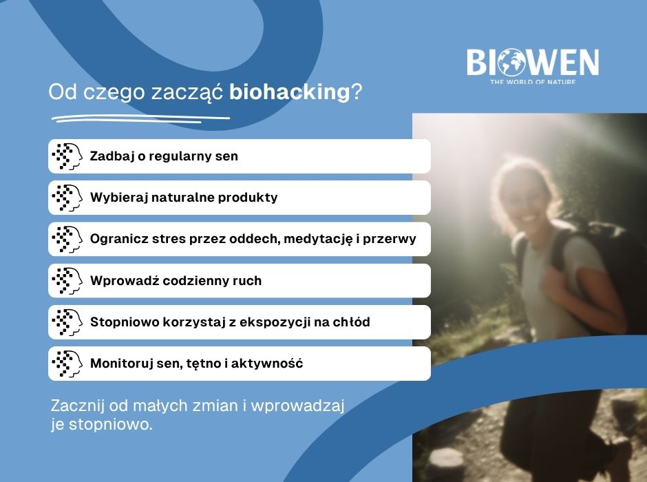 Od czego zacząć biohacking? - infografika
