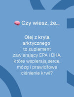 Grafika informacyjna czy wiesz że o oleju z kryla