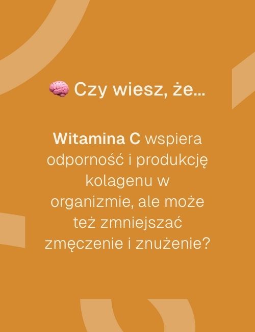 Grafika informacyjna czy wiesz, że o witaminie C