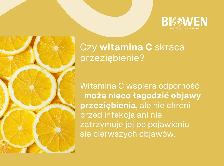 Witamina C na przeziębienie - infografika
