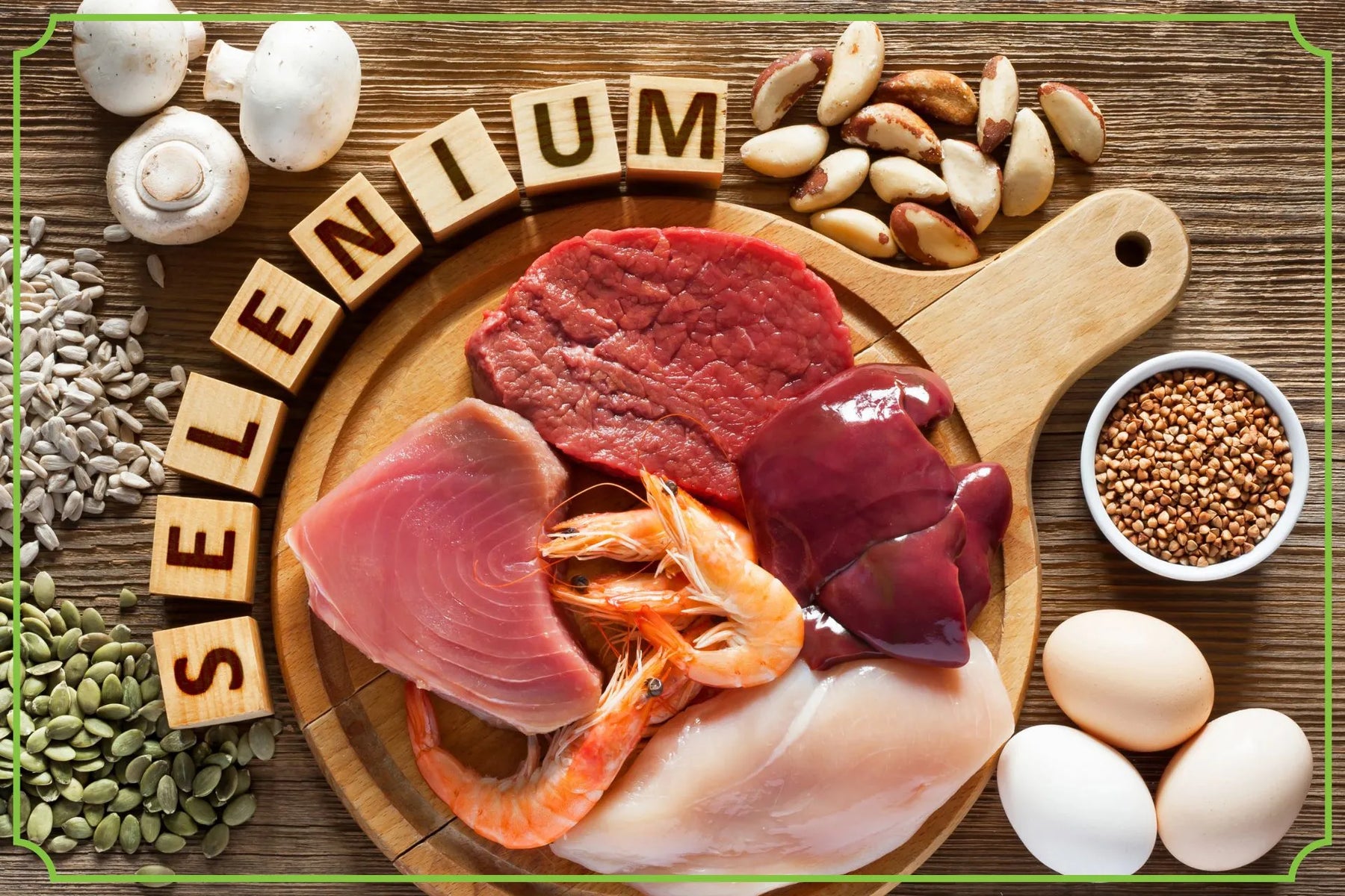 żywność zawierająca selen - zdjęcia poglądowe