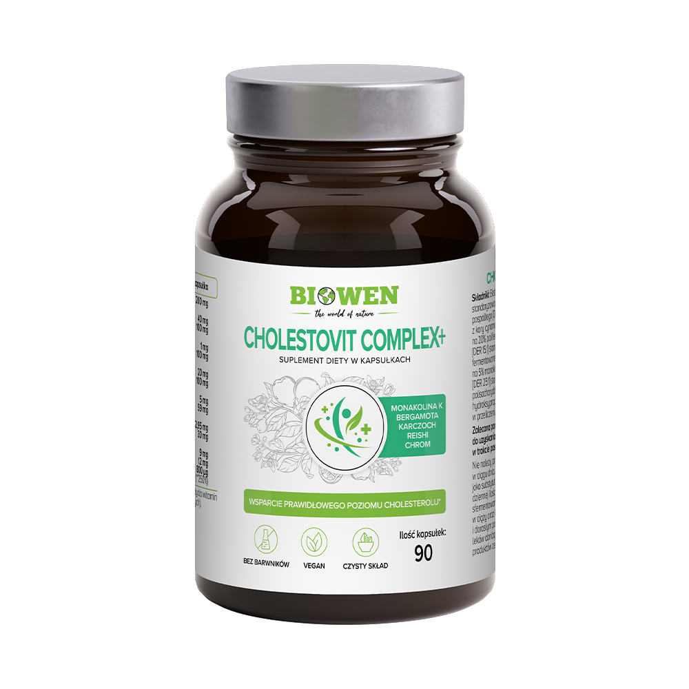 Cholestovit Complex+ | na cholesterol | Biowen - 90 kapsułek