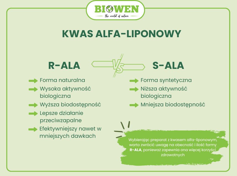 R-ALA kontra S-ALA - infografika