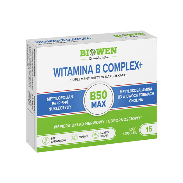 Witamina B Complex + Biowen - 15 kapsułek