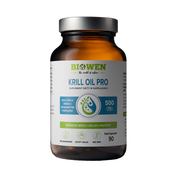 Krill Oil Pro Biowen - suplement diety z olejem kryla, Omega 3