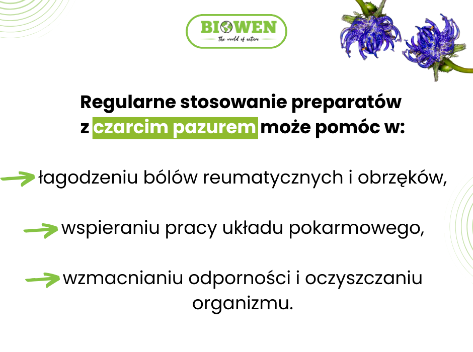 Na co pomaga czarci pazur - infografika