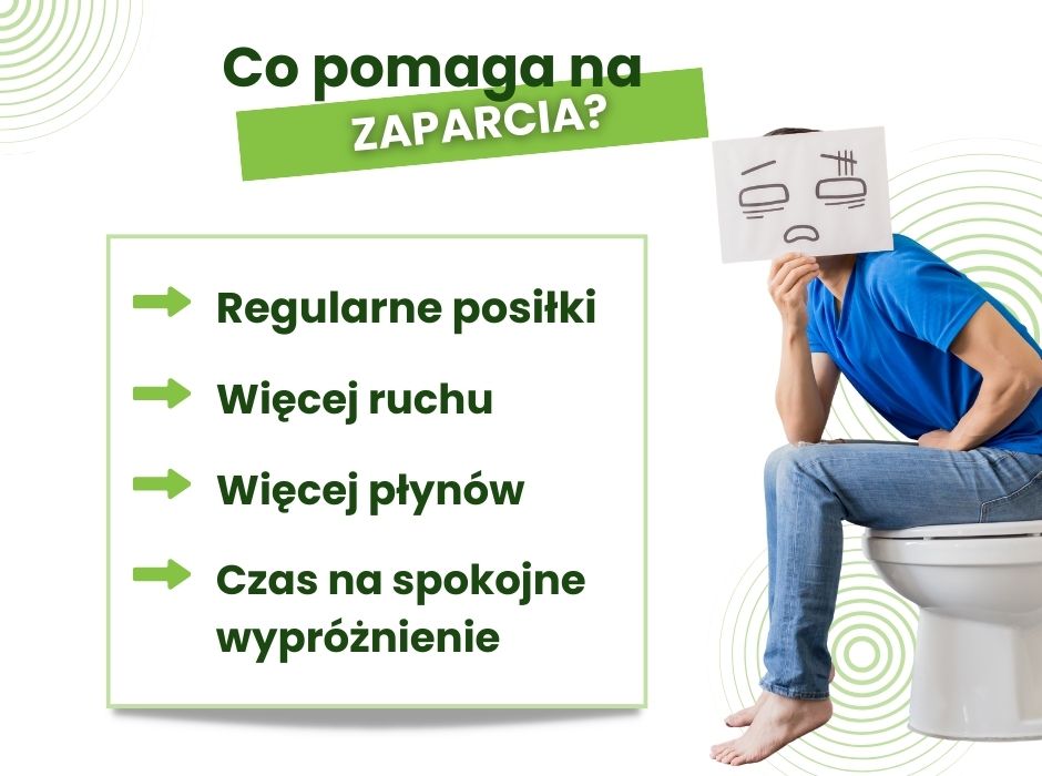 Co pomaga na zaparcia - infografika