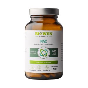 N-acetylo-L-cysteina (NAC) 400 mg Biowen – 100 kapsułek - obrazek 1